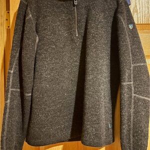Kuhl Men's Charcoal Zip-Up Sweater